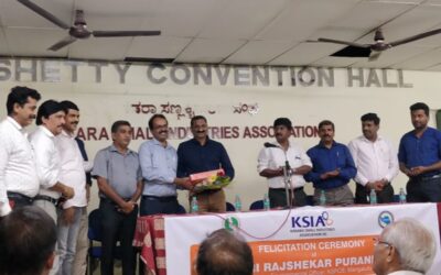 Feliciation to Shri Rajshekar Puranik of Karnataka Pollution control Board, Mangalore