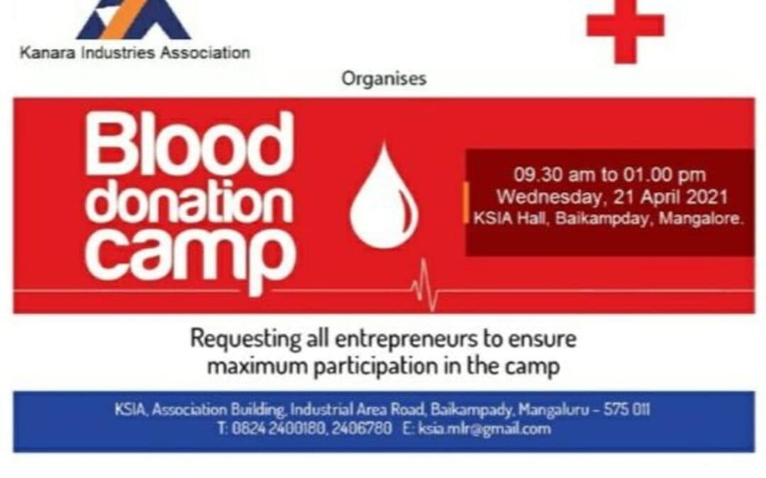 Blood Donation Drive to combat shortage due to Co-vid vaccination drive – April 2021