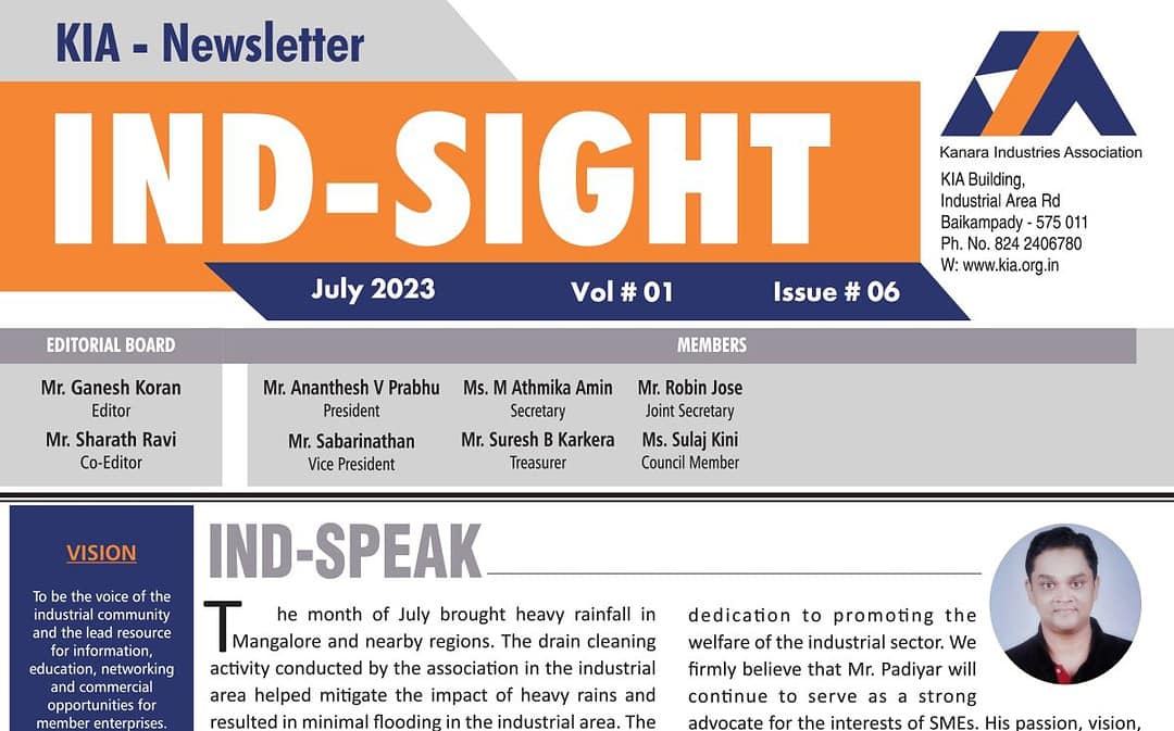 KIA – Newsletter, Issue 06 – July